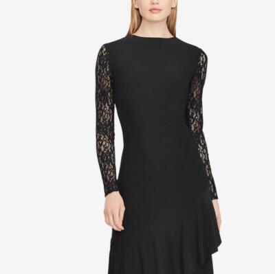 scalloped lace sheath dress La Femme Dress 32441