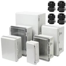Outdoor Electrical Junction Box IP65 Waterproof Durable Hinged Project Enclosure