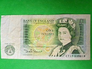 Bank Of England One Pound Note Ct17 Sir Isaac Newton Ebay