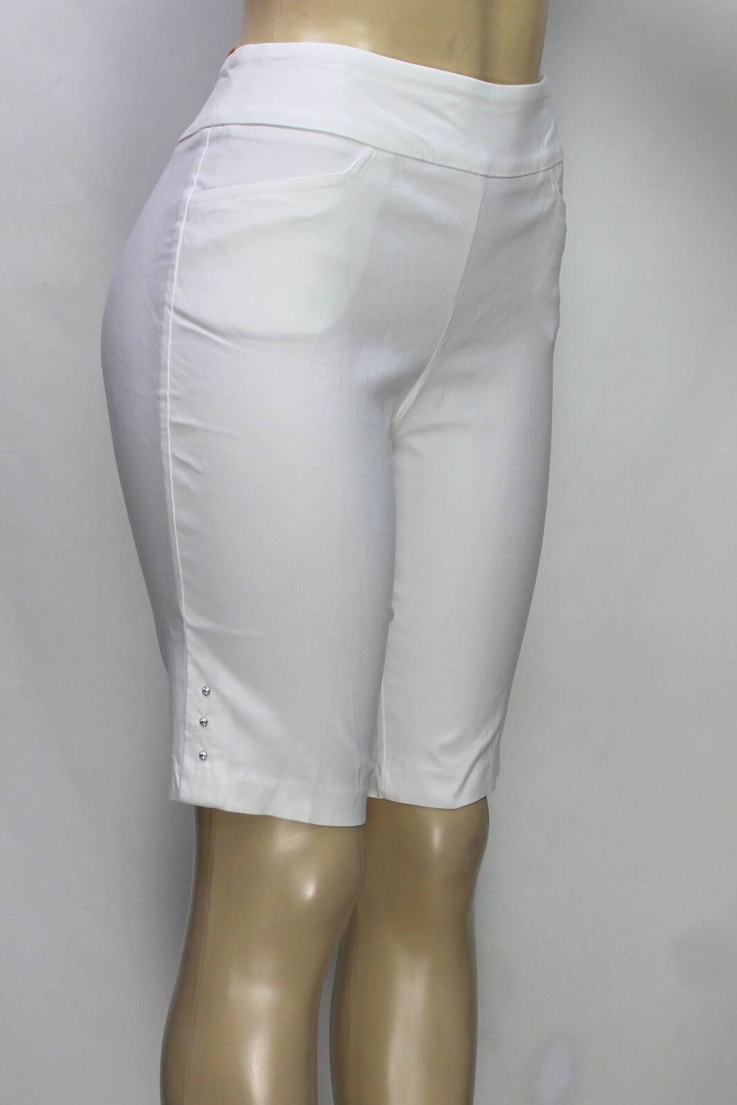 FILA Bermuda donna Coconut Row Palm Beach corto elasticizzato bianco petite taglia 8P