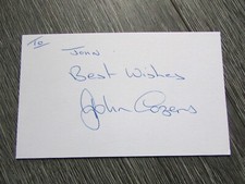 John Cozens Notts County Peterborough Cambridge Football Player Hand Signed Card