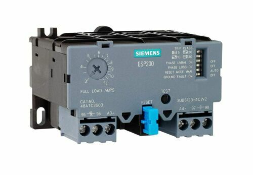 Relé de sobrecarga Siemens ESP200 3UB8123-4JW2, 48ATJS300 - Imagen 1 de 6