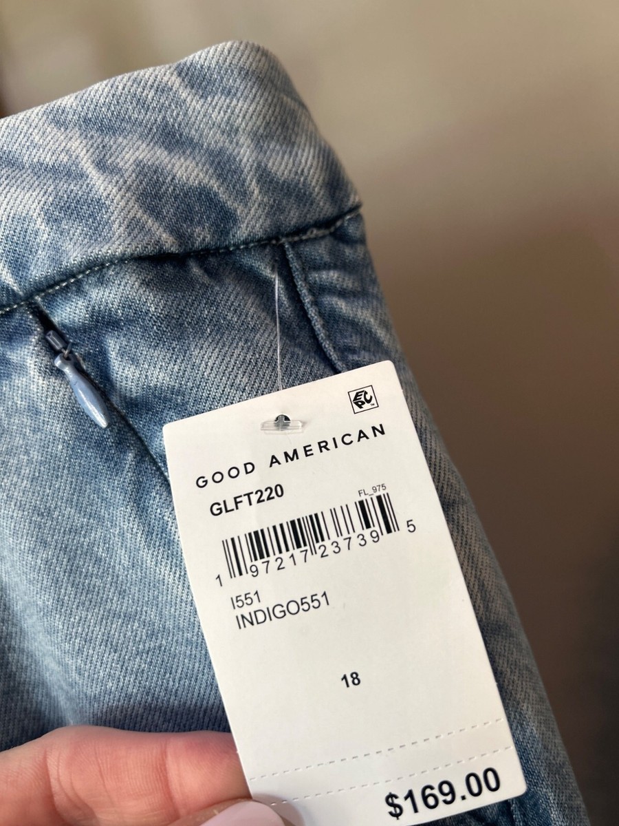 Good American Good Flare Stretch Trouser Jeans Indigo551 Womens
