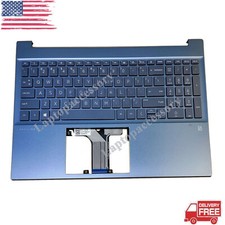 New For HP Pavilion 15-eg 15-eh Palmrest w/ Backlit Keyboard M08920-001 Blue US