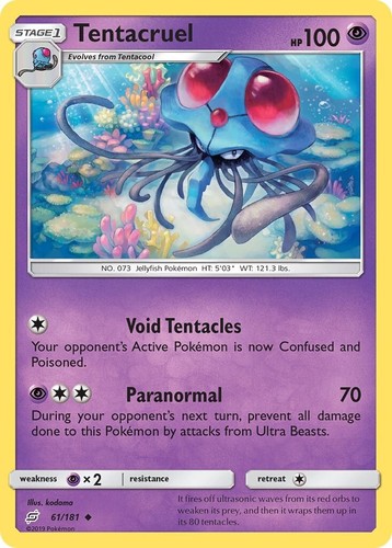 Tentacruel 61/181 - Team Up - Uncommon - Pokemon Card TCG - MP | eBay