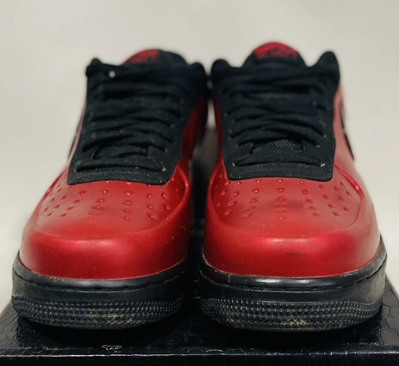 Air force foamposite hot sale red