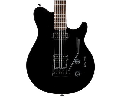 Sterling by Music Man Axis Electric Guitar - Black w/White Binding