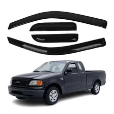 Fits Ford F-150 SuperCab 2004-2014 Window Rain Deflector Sun Guards 2mm Thick