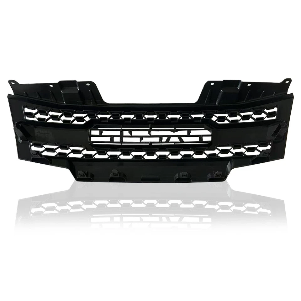 Black Front Grille Fit For 2009-2016 NISSAN Frontier Bumper Grill With LED Light Foto 4 de 4