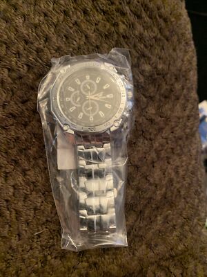 Men's Orlando Chronograph Style Watch With Black Face Needs New Battery Maybe !