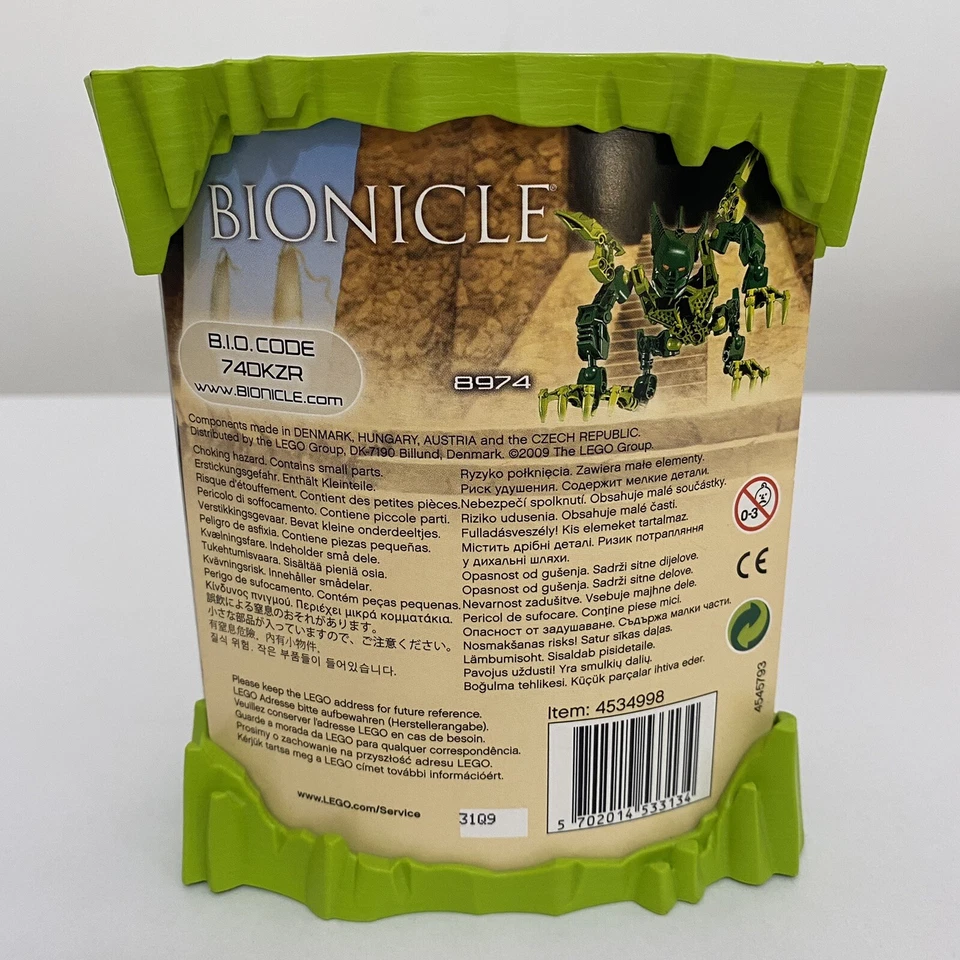 LEGO Vintage Bionicle 8974 Tarduk SEALED Rare Collectable BNIB New — 第 4/4 张图片