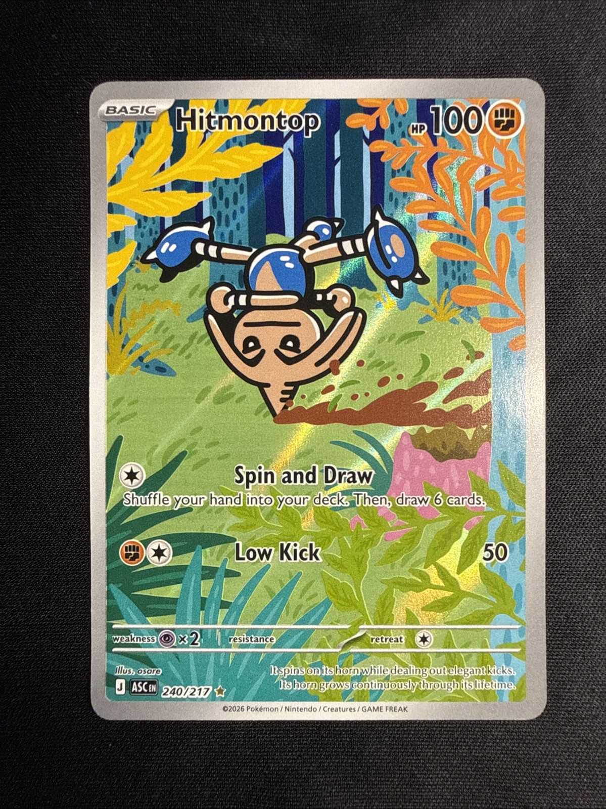 Hitmontop 240/217 Me: Ascended Heroes Holo