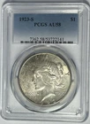 1923 S  PEACE DOLLAR PCGS AU 58