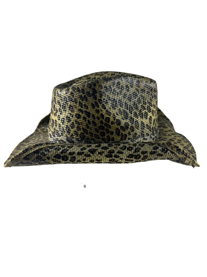 Peter Grimm Rowdy шляпа леопард печать натуральное волокно скрытый тайник карман - Изображение 3 из 4
