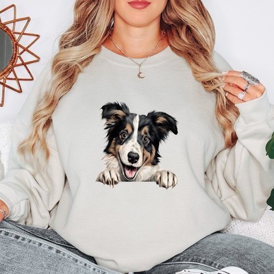 Border Collie Hundeliebhaber Tiere Damen Sweatshirt Grafik Pullover Geschenk