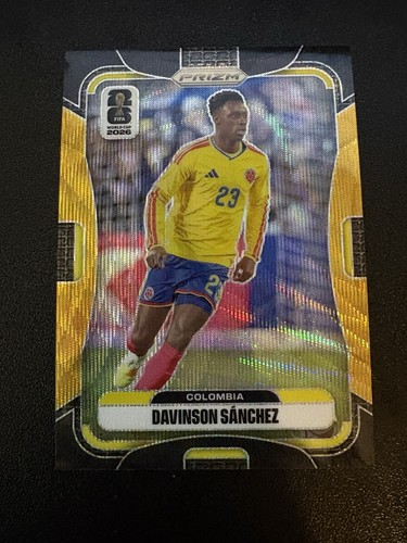 2026 Panini Prizm FIFA World Cup Davinson Sanchez #187 Black Gold /8