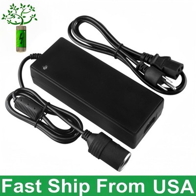 AC to DC Converter to 12V 10A Car Cigarette Lighter Adapter to Wall Plug