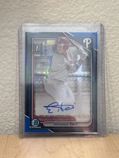 2024 Bowman Chrome Eduardo Tait 1st Blue Refractor Auto #/150 #CPA-ET TRUE BLUE