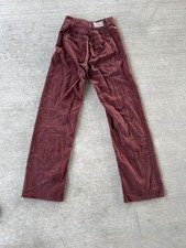 1970s vintage LEVIS burgundy HIGH WAIST pants 26x34 jeans CHAMOIS velvet