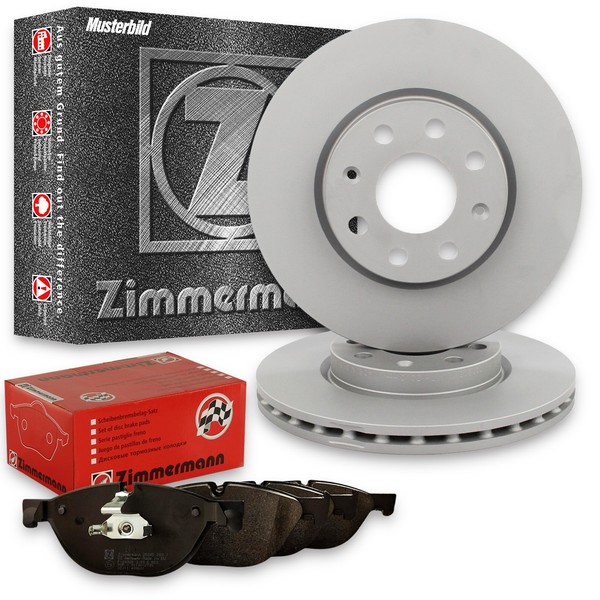 2X Zimmermann Bremsscheiben Ø273Mm + BeläGe Vorne Passend FüR Toyota Auris (E15)-image