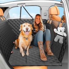 Back Seat Extender for Dogs with Hard Bottom/Large Space, Waterproof Dog Car ...