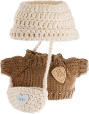 Clothes for LA BUBU Dolls, Clothes Set for 17cm Doll, Crochet 3 Piece Set Hat Cl
