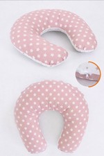 U-Shaped Maternity Pillow 24x24" Ergonomic Body Support Cushion Cotton Cover