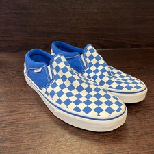 Vans Mens Shoes Size 9 Blue White Checkerboar...