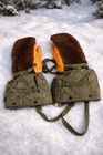 NOS US Army Arctic Mittens M-1949 Complete Set Korean War Era w/ Original Instr. — photo 1