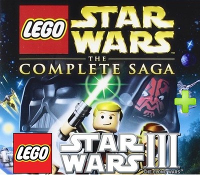 LEGO Star Wars: The Complete Saga and Star Wars III: The Clone Wars Bu (NO Steam