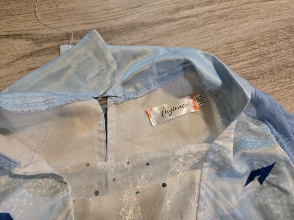 Niña Frozen’s Elsa Reina del Hielo Disfraz Vestido Princesa Talla 140 CM, US 10 Halloween Foto 4 de 4