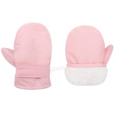 Toddler Mittens Waterproof Toddler Gloves Baby Winter Mittens 6-24 Months Pink
