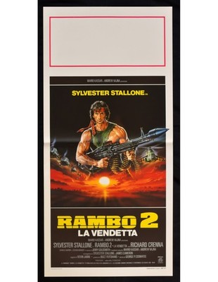 Plakat Rambo 2 Die Rache Sylvester Stallone 1 Ausgabe 1985 B317