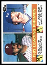 1983 Leading Firemen (Al Holland / Dan Quisenberry) LL 1984 Topps #138 MLB READ