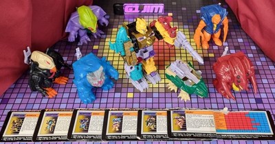 Vintage Hasbro Transformers G1 Pretender Monster Monstructor komplett - 6er Set