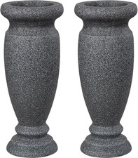 Resin Cemetery Flowers Vase, Grave Vase Memorial Flowers Holders for Home Tablet