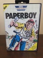 Paper Boy Sega Master System CIB Great Condition Tested Working Hangtab Manual