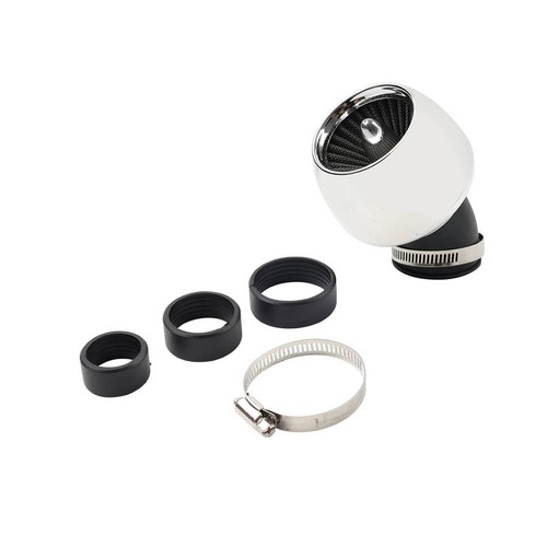 Universal Chrome Roller Lufteinlass Filter Kegel Pod 28MM/42MM/48MM Adapter - Picture 10 of 11