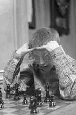 YOUNG BOBBY FISCHER CHESS PLAYER BROOKLYN 1956 4X6 PHOTO