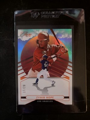 2025 Panini Three and Two Zyhir Hope On The Horizon 17/20 #3 Los Angeles Dodgers