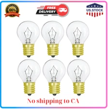 6 Pack 25W S11 E17 Lava Lamp Replacement Bulbs, 2700K Warm White