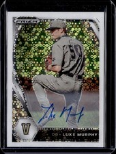 2021 Panini Prizm Draft Picks #PDP110 Luke Murphy Auto White Donut Circles 17/50