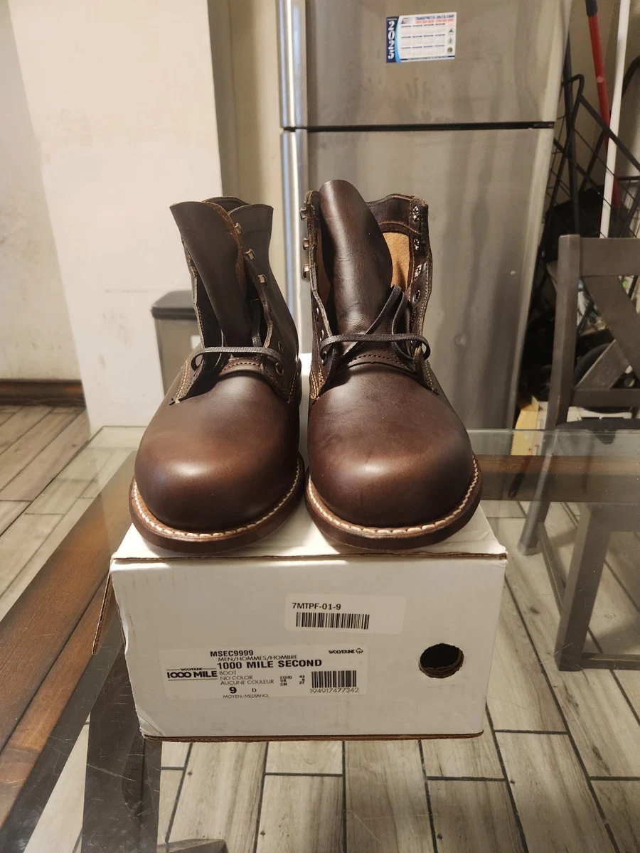 Brown Wolverine 1000 Mile Boots for Men for sale | eBay