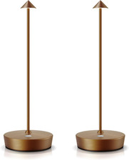 2 Pack Cordless Table Lamps Rechargeable, 6000Mah Battery Operated Waterproof St