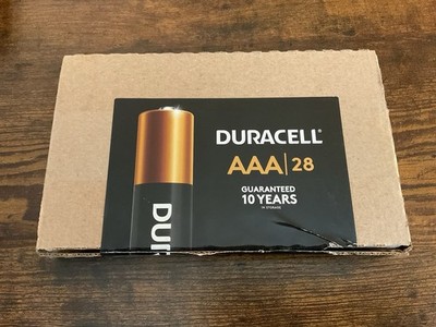 28 Count Pack Box Duracell Coppertop AAA Batteries Lot Triple A Battery New