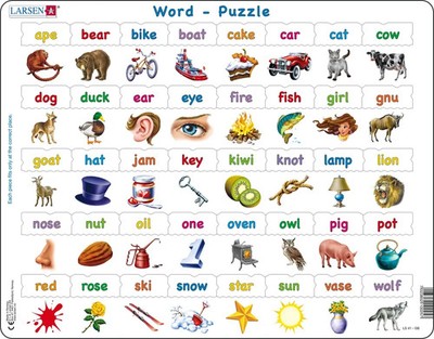 Learn to Read 40 Piece Tray Jigsaw Puzzle Larsen New
