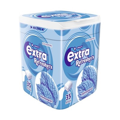 Wrigleys Extra Refreshers Peppermint zuckerfreie Kaugummi 35 Stück 78g