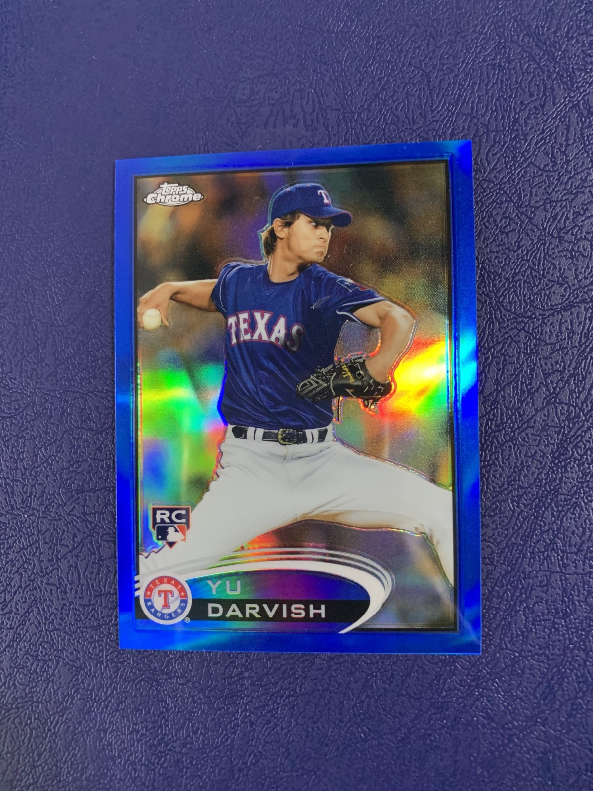 2012 Topps Chrome #151 Blue Refractor /199 Yu Darvish RC Rangers Rookie