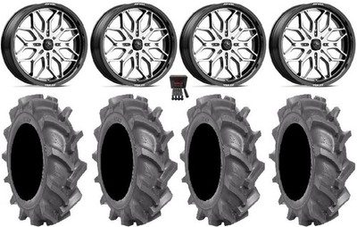 MSA Sniper 22'' Wheels Machined 40'' BKT AT 171 Tires Can-Am Renegade Outlander