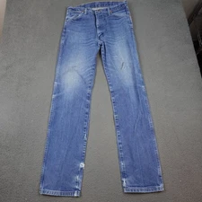 Wrangler 13MWZ Jeans Mens 34x36 (32x34) Blue Cowboy Cut Denim Western
